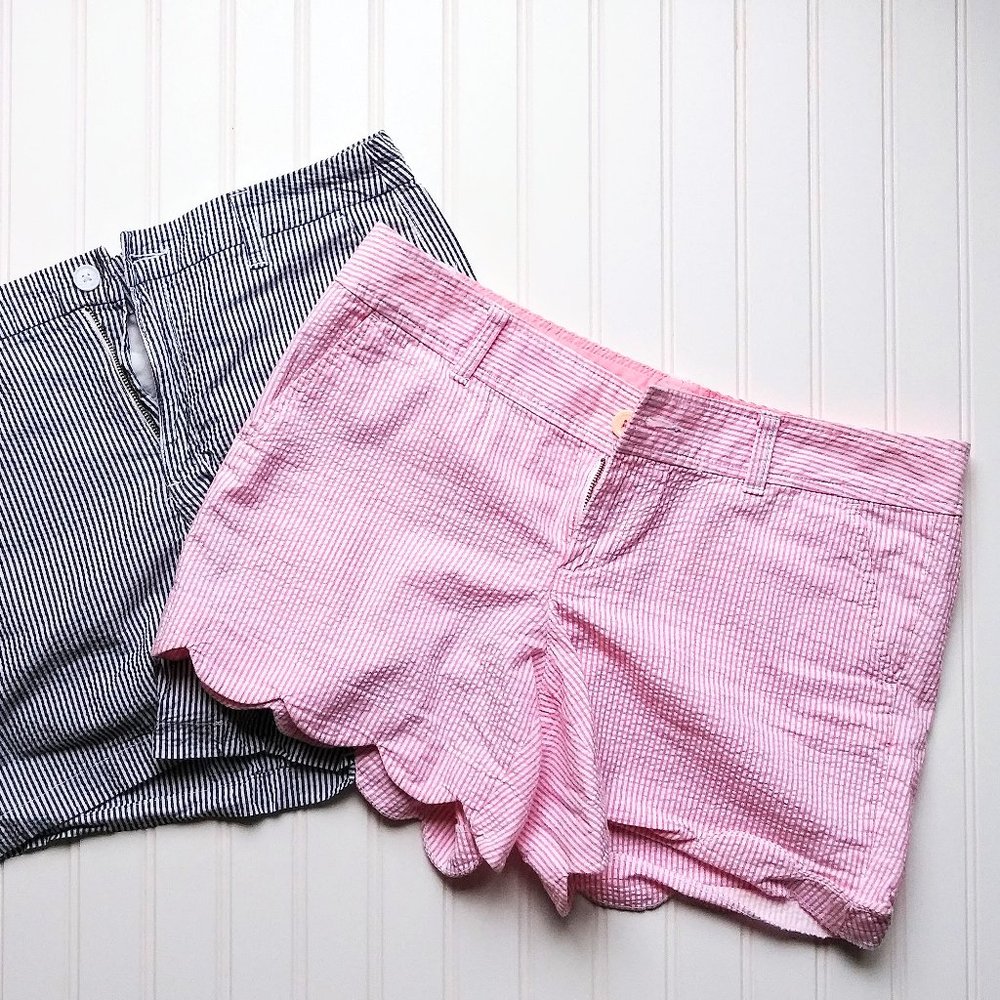 Lilly Pulitzer shorts LOT 2 pairs Scalloped